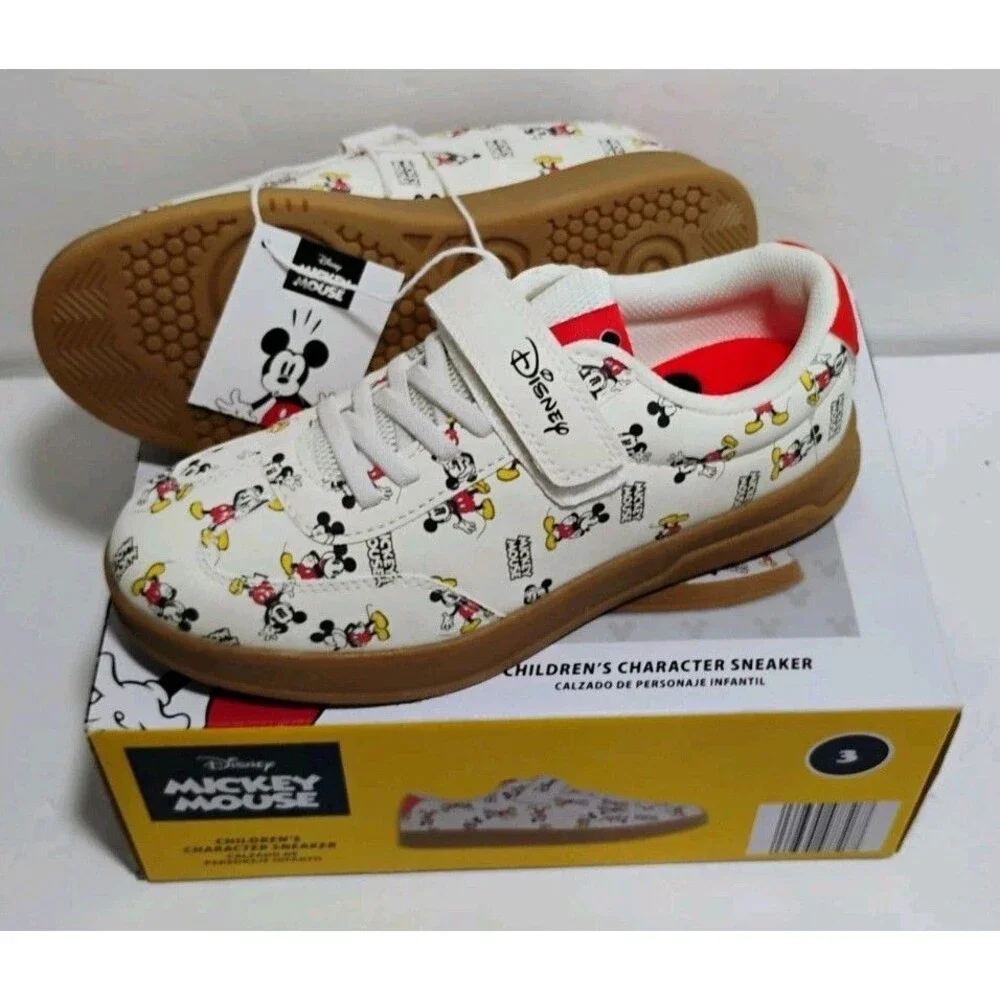 2026 Disney Mickey Mouse Childrens Kids Sneaker Size 3 NIB